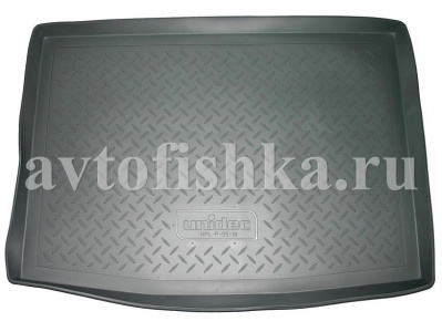 Коврик в багажник Skoda Octavia Combi 2012- полиуретановый, серый, Norplast