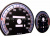 Mercedes W124 (84-95), W126 (80-92) светящиеся шкалы приборов - накладки на циферблаты панели приборов, дизайн № 3